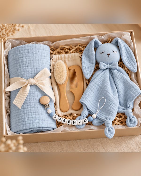 Box Bienvenida, color celeste